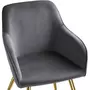tectake 6 Chaises MARILYN Effet Velours Style Scandinave