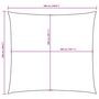 Voir la diapositive 6 : VIDAXL Voile de parasol tissu oxford carre 5x5 m marron
