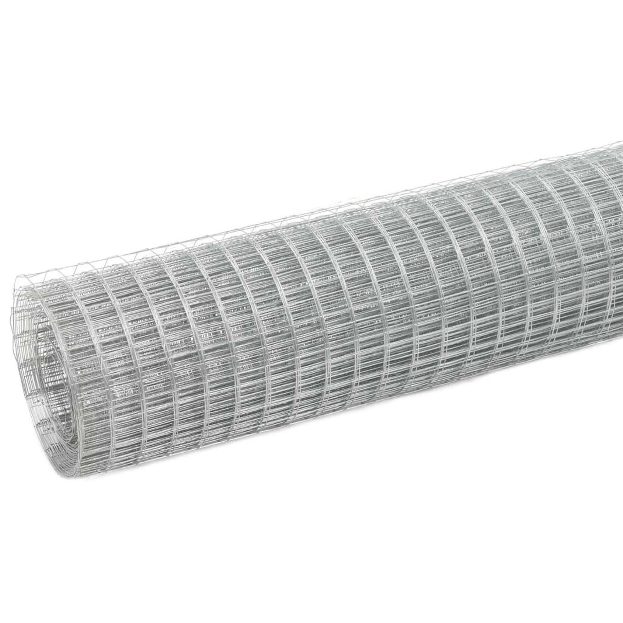 Voir la diapositive 2 : VIDAXL Grillage pour voliere acier galvanise 10x0,5 m argente