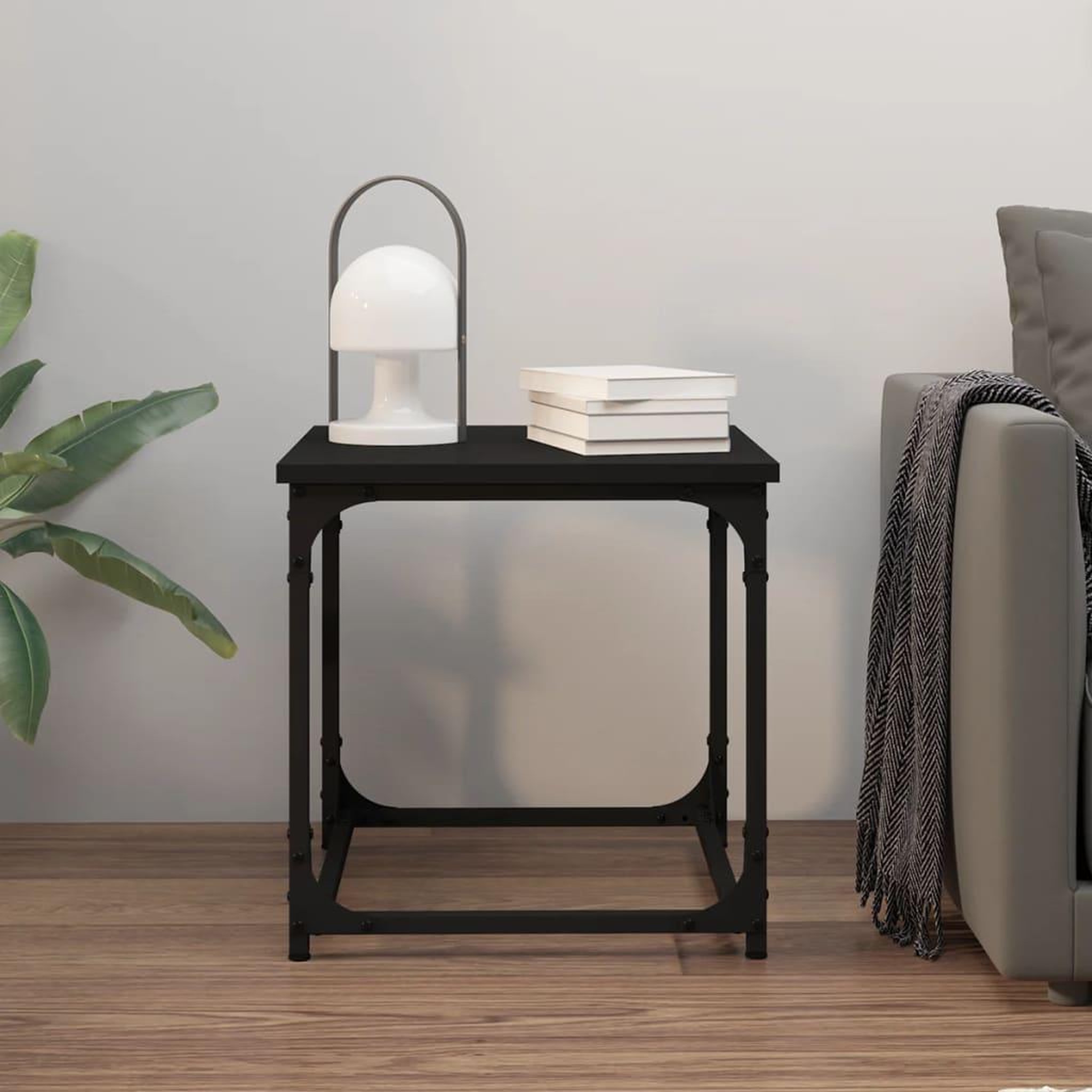 Voir la diapositive 3 : VIDAXL Table d'appoint Noir 40x40x40 cm Bois d'ingenierie