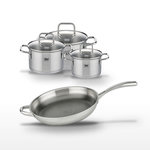 ELO Lot Poêle 32 cm Elo Relief Evolution & 3 Faitouts Elo Citrin