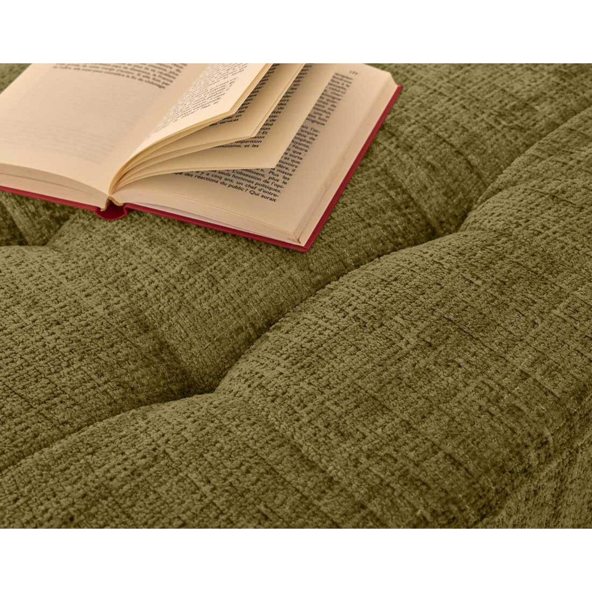 LISA DESIGN Anna - canapé droit 2 places avec poche en velours texturé