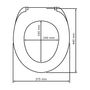 Voir la diapositive 4 : Wenko Abattant WC en duroplast design Slate - Gris anthracite