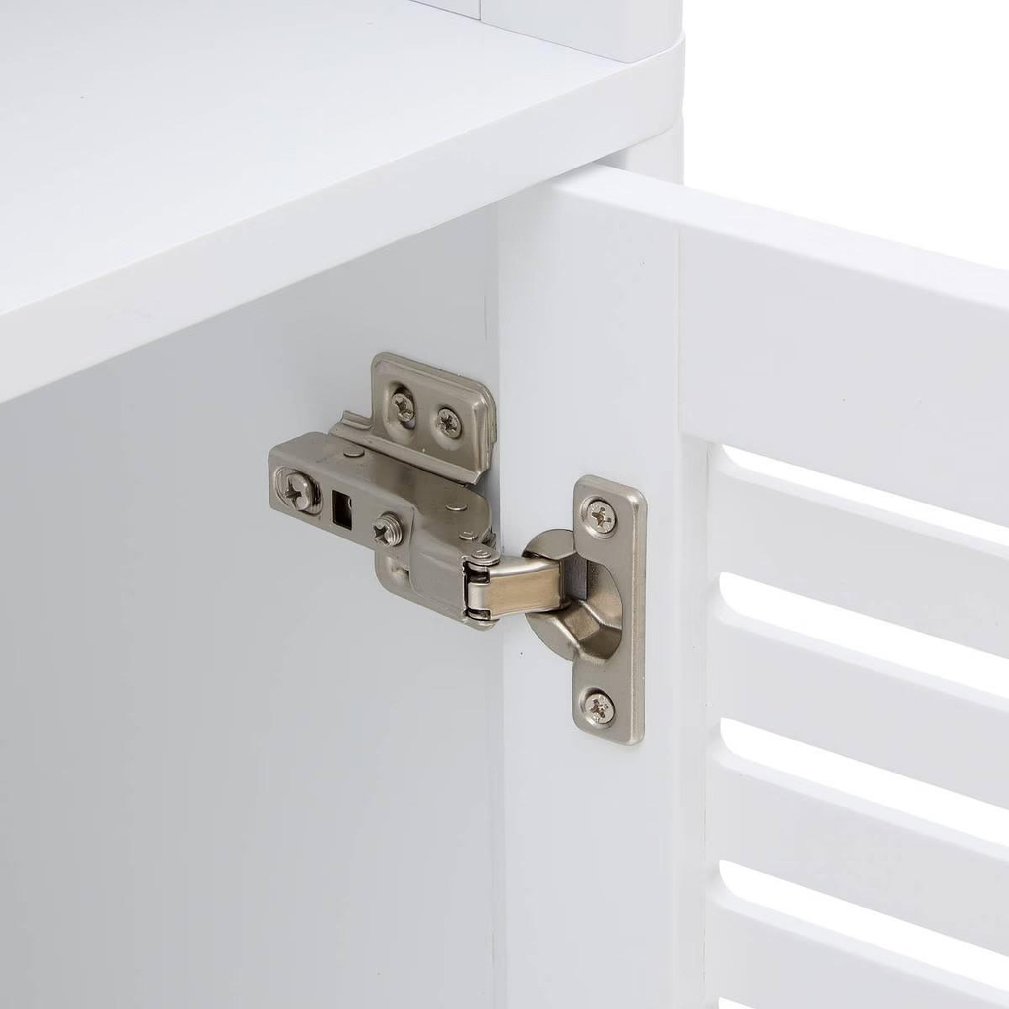 Voir la diapositive 4 : FIVE Colonne de rangement avec porte  oréa  160cm blanc
