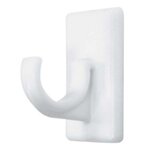Paris Prix Lot de 2 Supports Adhésifs Courts  Bistrot  11cm Blanc