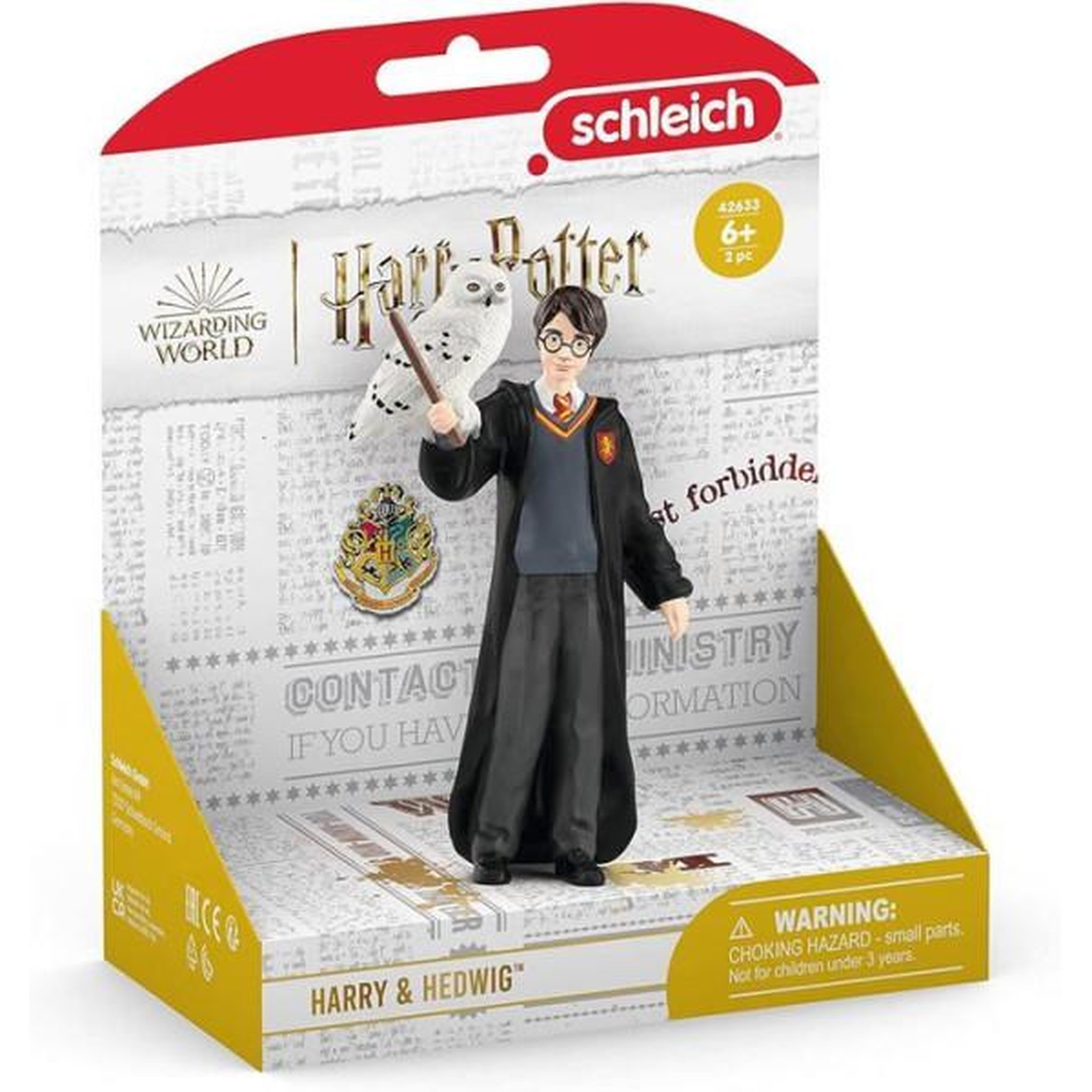Voir la diapositive 3 : Schleich Figurine Harry et Hedwige, Harry Potter, pour enfants des 6 ans, Schleich 42633 Harry Potter, Univers WIZARDING WORLD