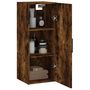 Voir la diapositive 5 : VIDAXL Armoire murale chene fume 34,5x34x90 cm