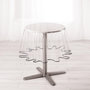Voir la diapositive 1 : Paris Prix Nappe Ronde Cristal  Garden  180cm Transparent & Gris