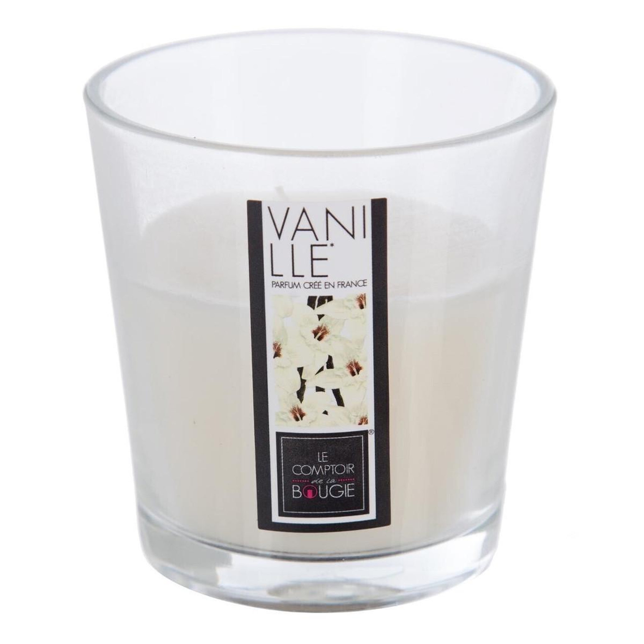 COMPTOIR DE LA BOUGIE Bougie parfumée en verre  nina  90g vanille