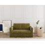Voir la diapositive 1 : BEST MOBILIER Marilia - canapé 2 places convertible déplimousse en velours texturé