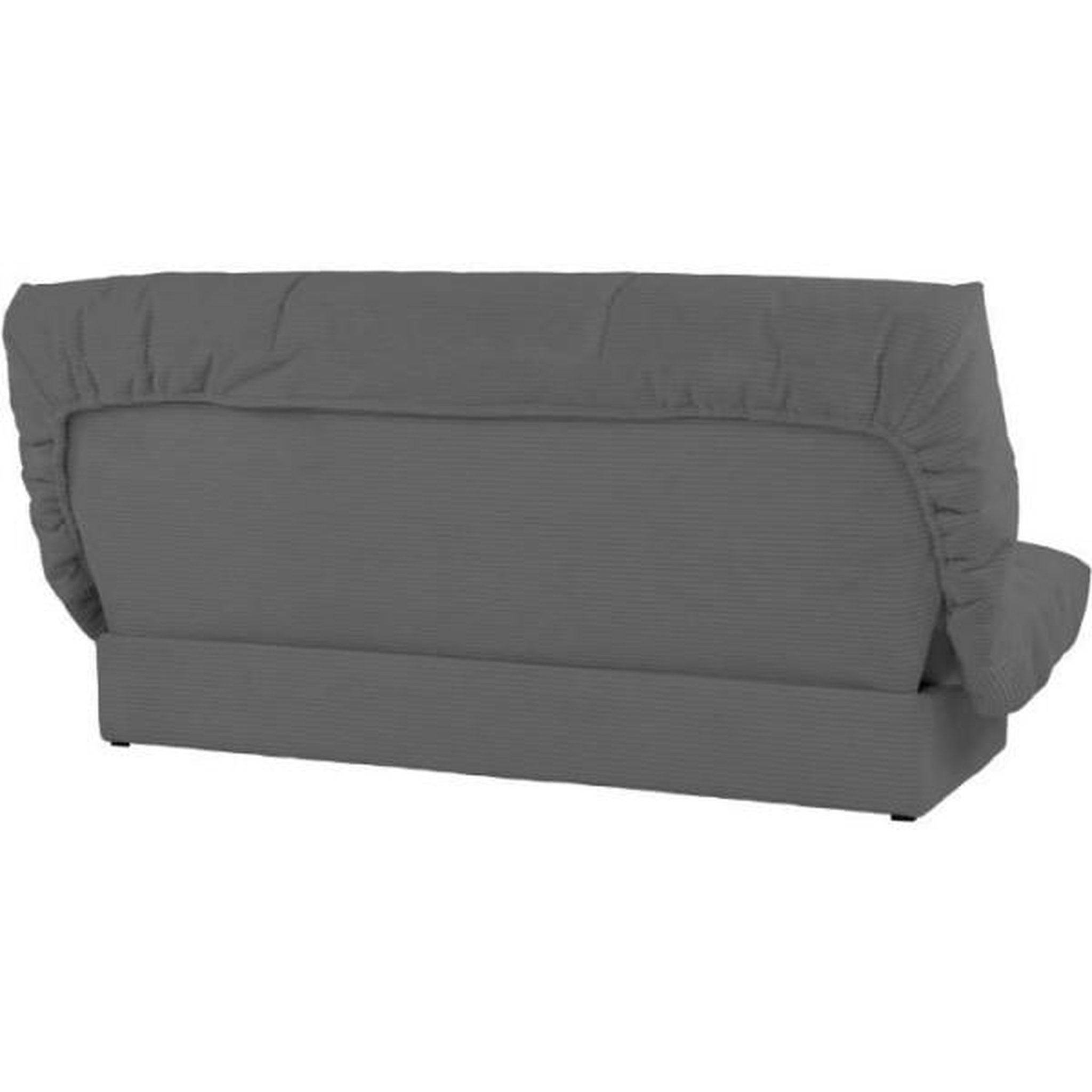 Voir la diapositive 4 : Confort line Banquette clic-clac CLEM - 3 places - Tissu velours côtelé - Anthracite - Densité 20kg/m3 - 190 x 90 x 92 cm - Fabriqué au P