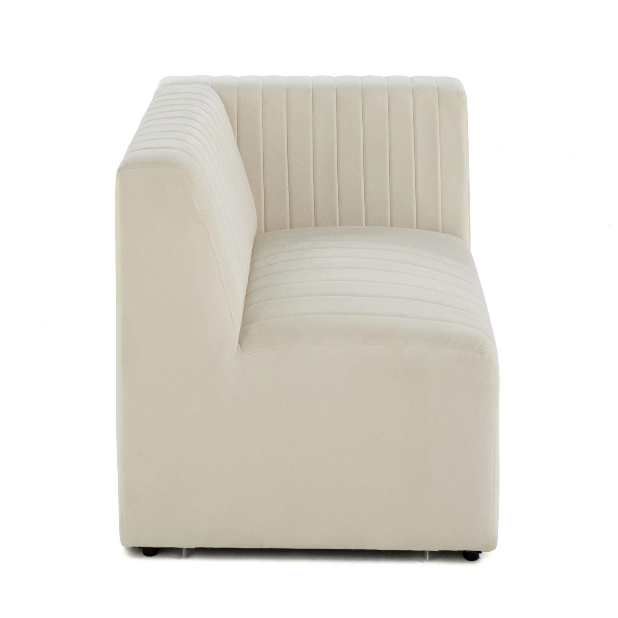 Voir la diapositive 1 : LISA DESIGN Nova - module d'assise droit - en velours