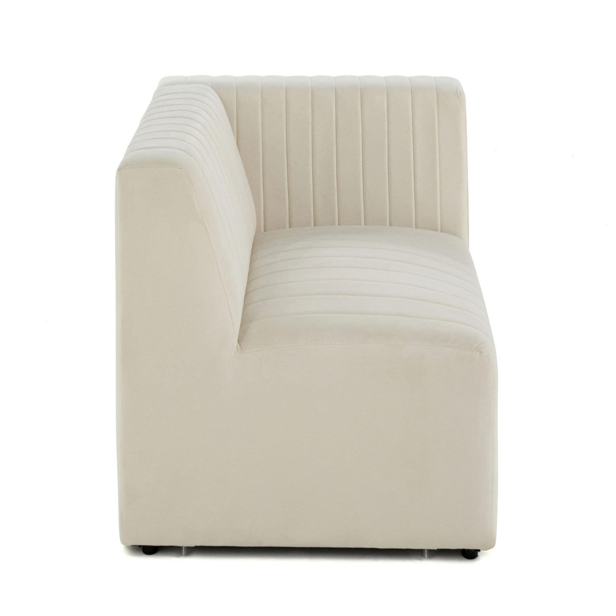 LISA DESIGN Nova - module d'assise droit - en velours