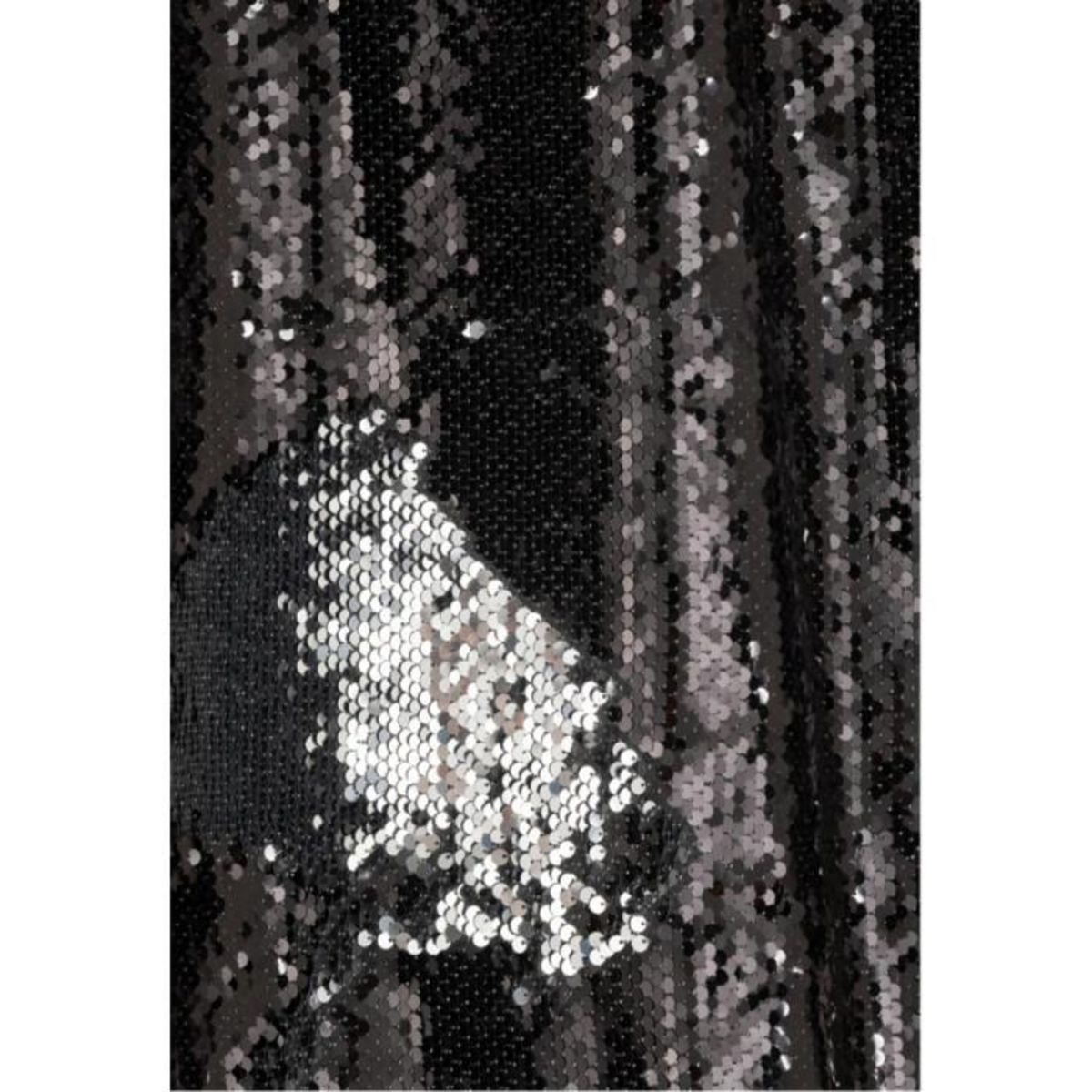 Paris Prix Rideau à Passants  Sequin  125x250cm Noir & Argent