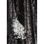Voir la diapositive 4 : Paris Prix Rideau à Passants  Sequin  125x250cm Noir & Argent