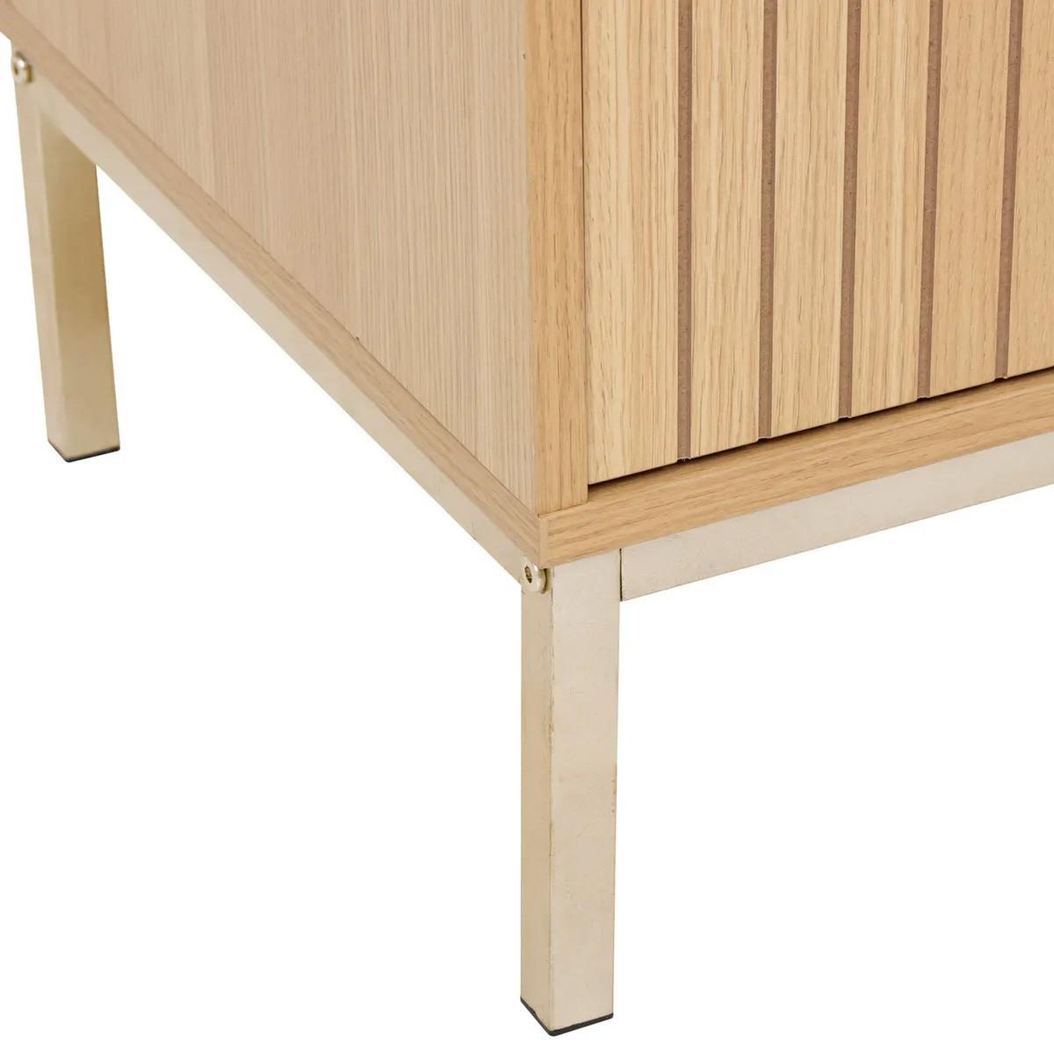Voir la diapositive 4 : FIVE Meuble tv 2 portes  tasso  120cm naturel