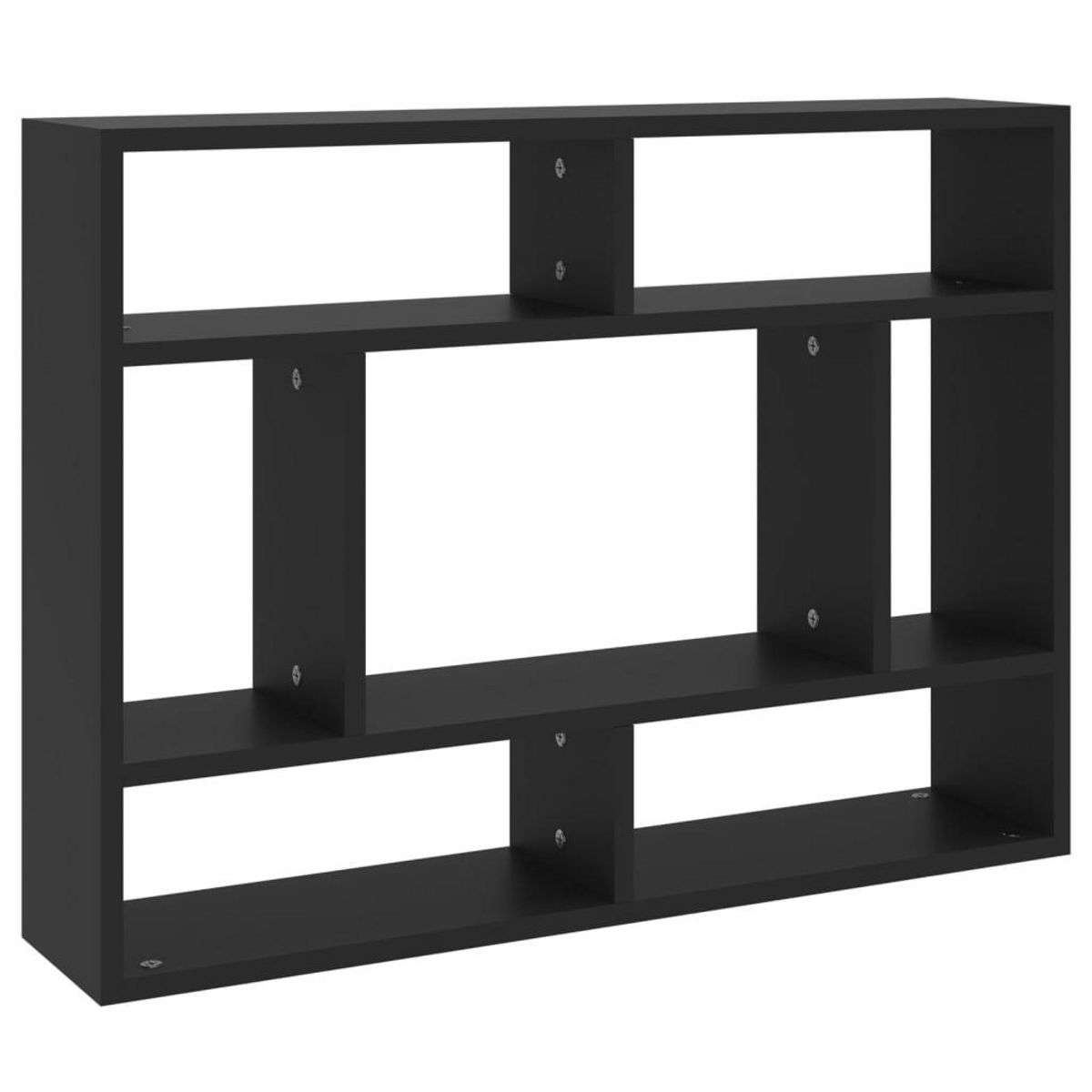 VIDAXL Etagere murale Noir 75x16x55 cm Bois d'ingenierie