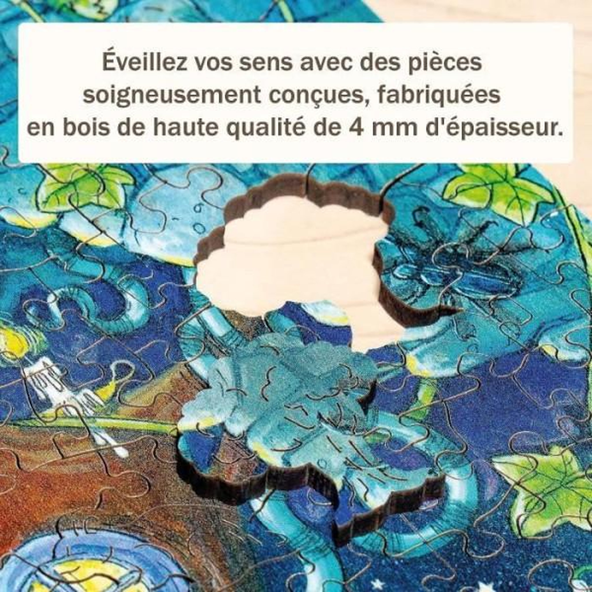 Voir la diapositive 3 : RAVENSBURGER Puzzle en bois 500 pièces – Forêt fantastique magique – Ravensburger