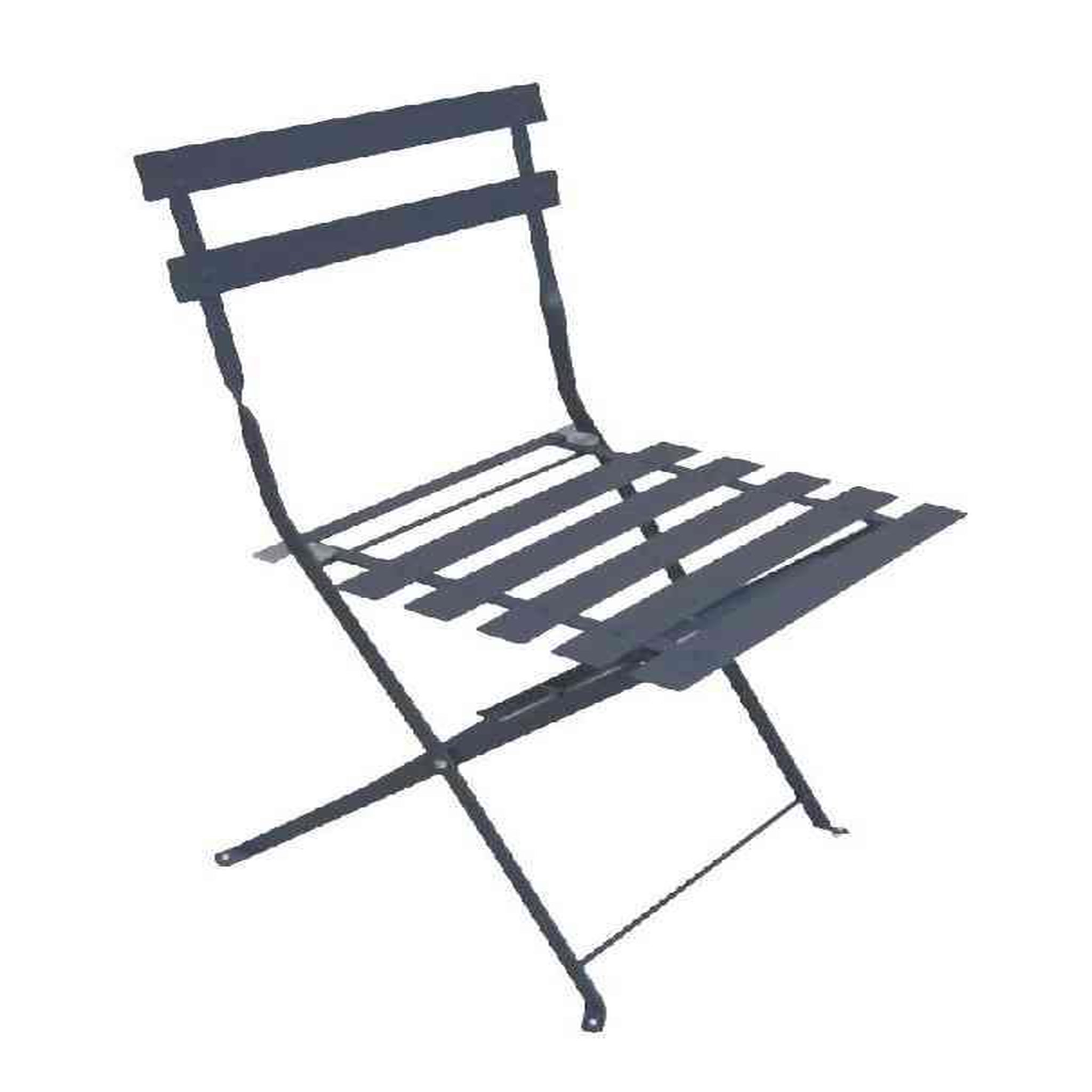Chalet & jardin Lot de 2 chaises de jardin pliantes BISTROT -  Gris