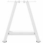 Voir la diapositive 5 : VIDAXL Pieds de table basse forme de A 2 pcs blanc 38x(42-43) cm acier