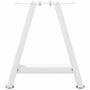 Voir la diapositive 5 : VIDAXL Pieds de table basse forme de A 2 pcs blanc 38x(42-43) cm acier
