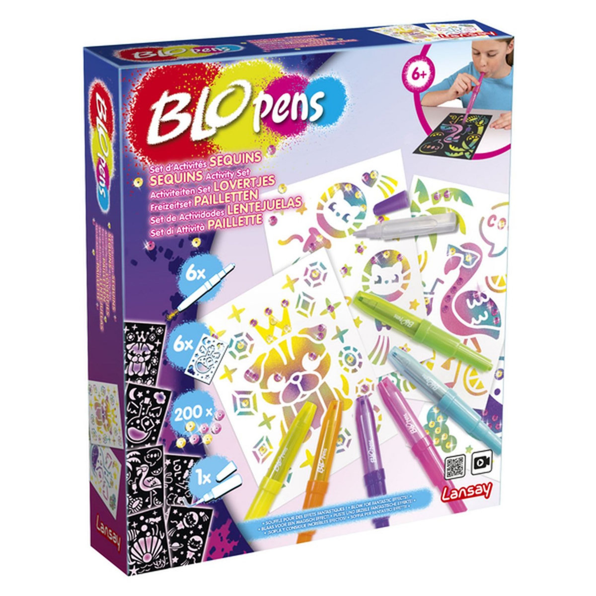 LANSAY Blopens Set d'Activités Sequins