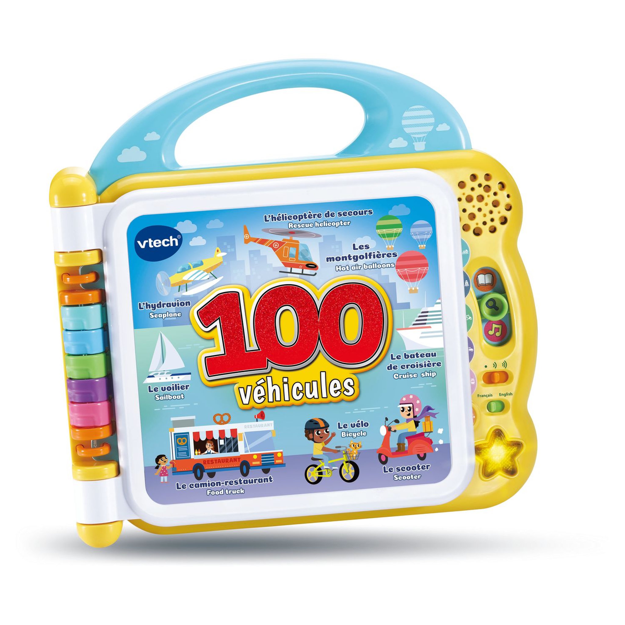 Voir la diapositive 1 : VTECH BABY Imagier bilingue véhicules 