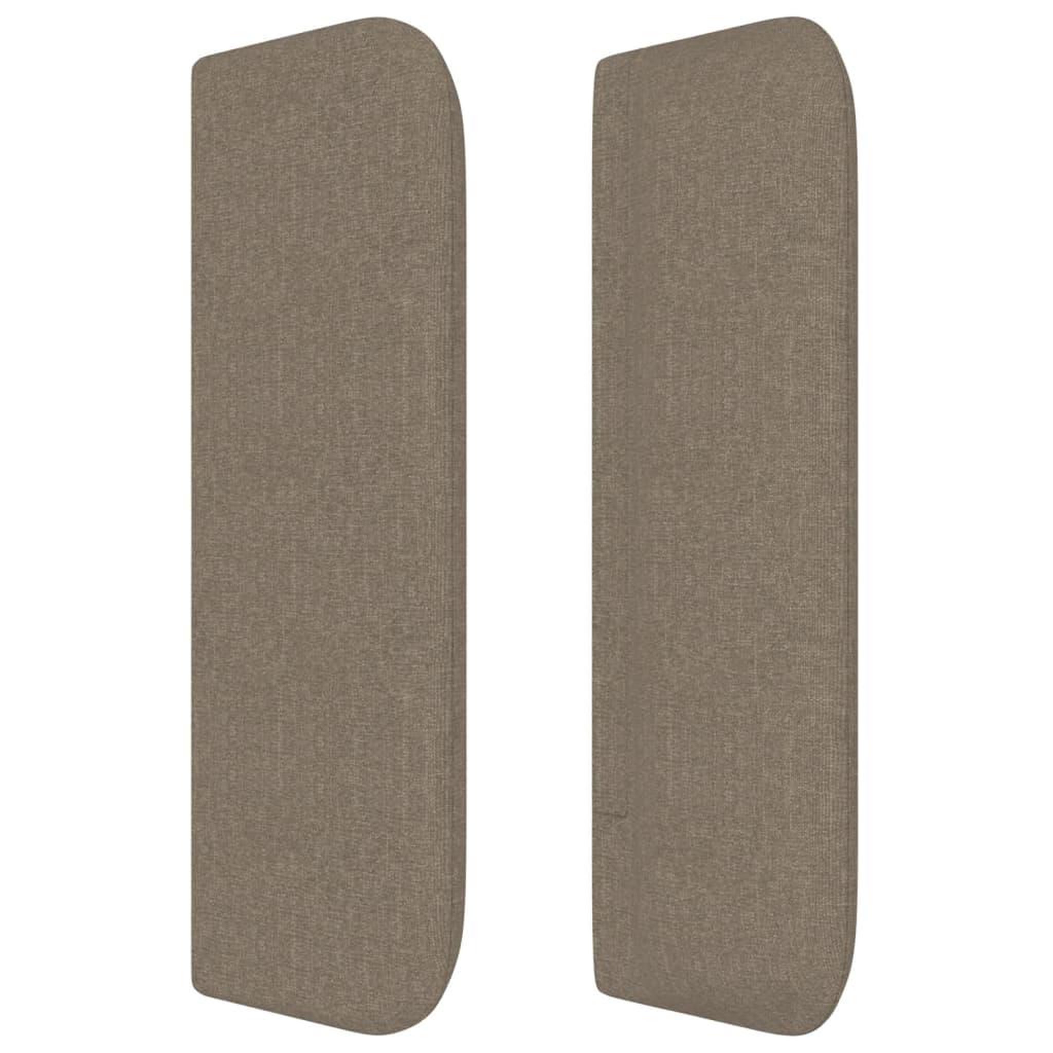 Voir la diapositive 4 : VIDAXL Tete de lit avec oreilles Taupe 83x16x78/88 cm Tissu