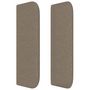 Voir la diapositive 4 : VIDAXL Tete de lit avec oreilles Taupe 83x16x78/88 cm Tissu