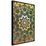 Paris Prix Affiche Murale Encadrée  Oriental Glow. Coloris disponibles : Noir, Jaune