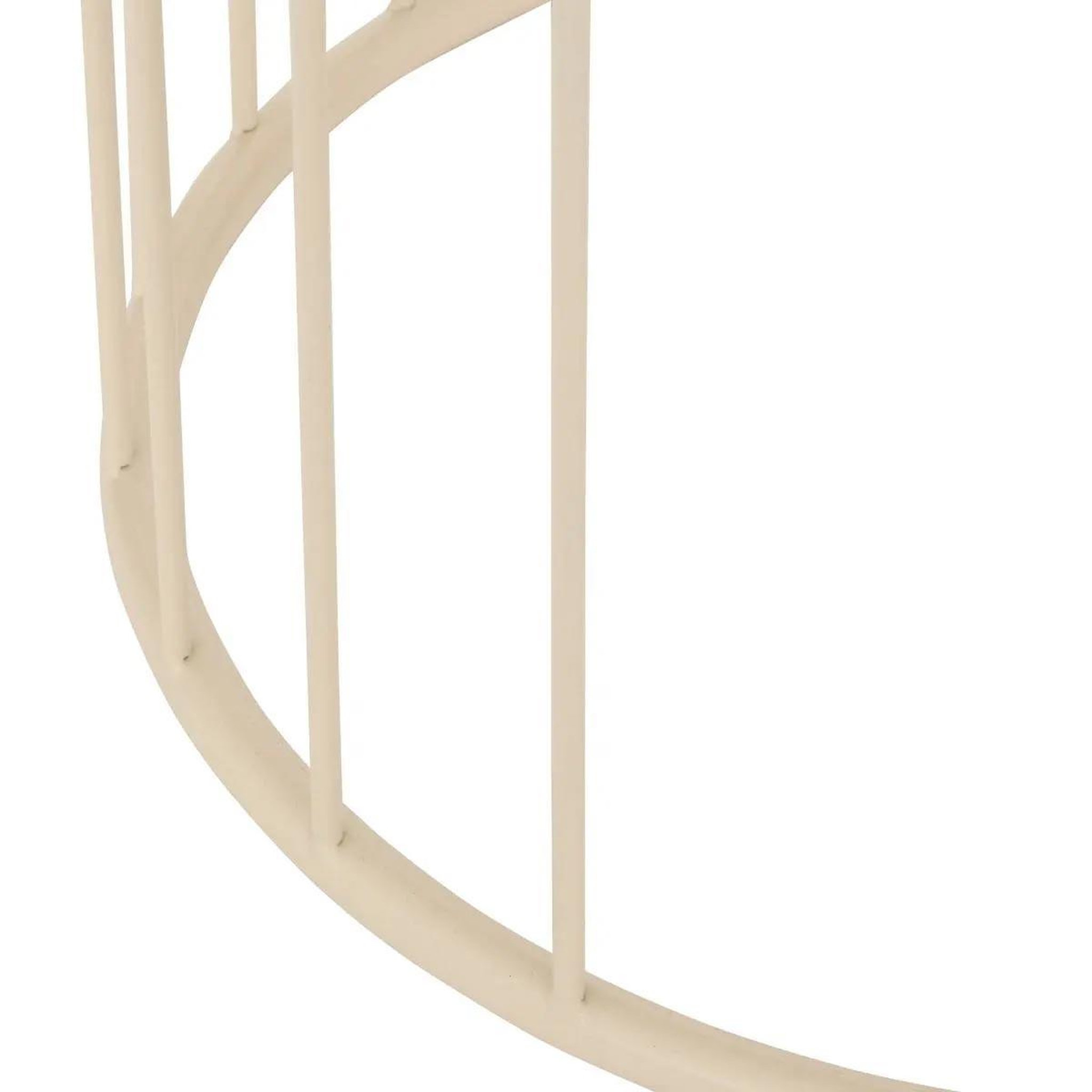 Voir la diapositive 3 : ATMOSPHERA Table d'Appoint Design Métal  Kobu  52cm Beige