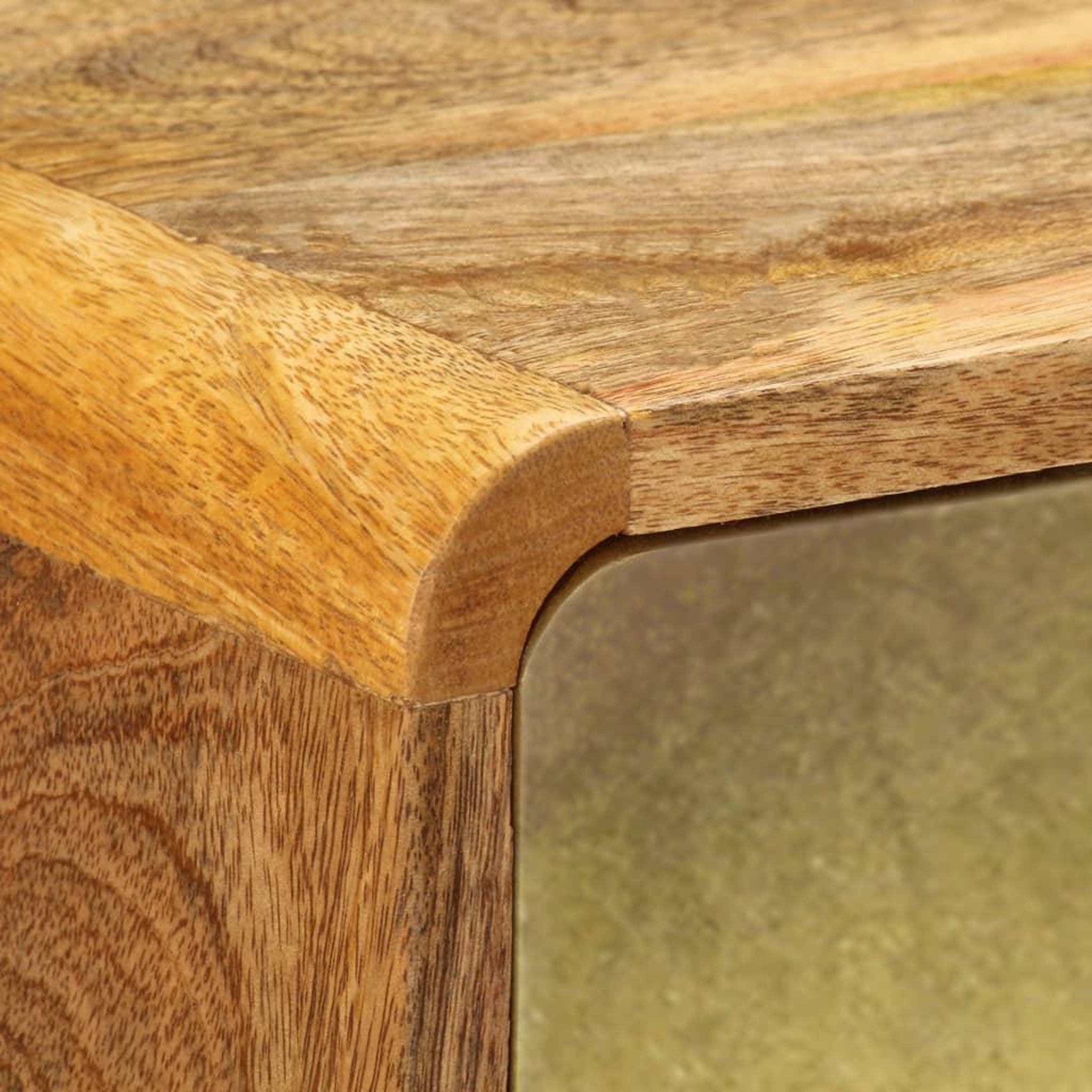 Voir la diapositive 5 : VIDAXL Buffet Bois de manguier massif 90x30x77 cm