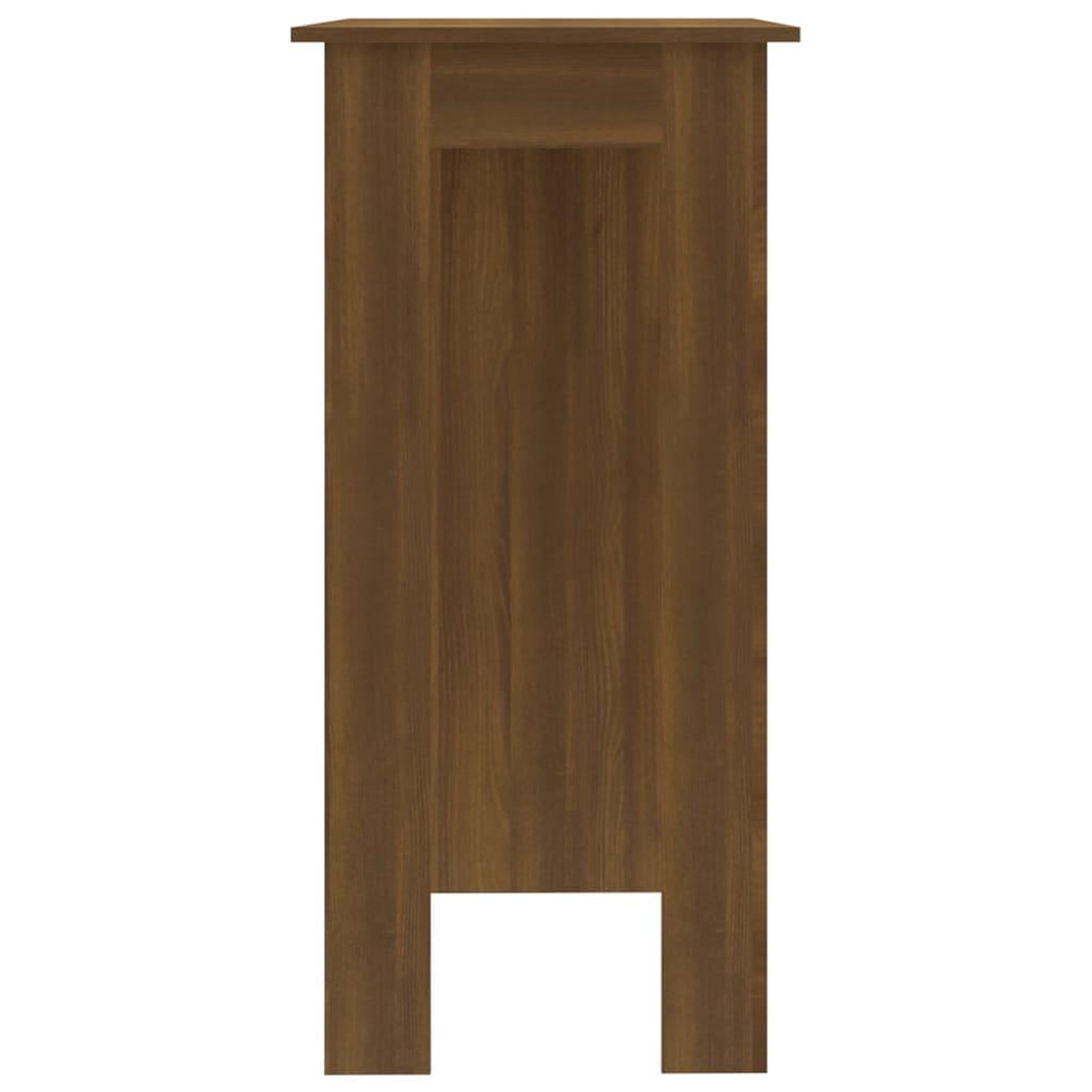 Voir la diapositive 4 : VIDAXL Table de bar avec etagere chene marron bois d'ingenierie