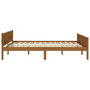 Voir la diapositive 4 : VIDAXL Cadre de lit sans matelas pin massif marron miel 160x200 cm