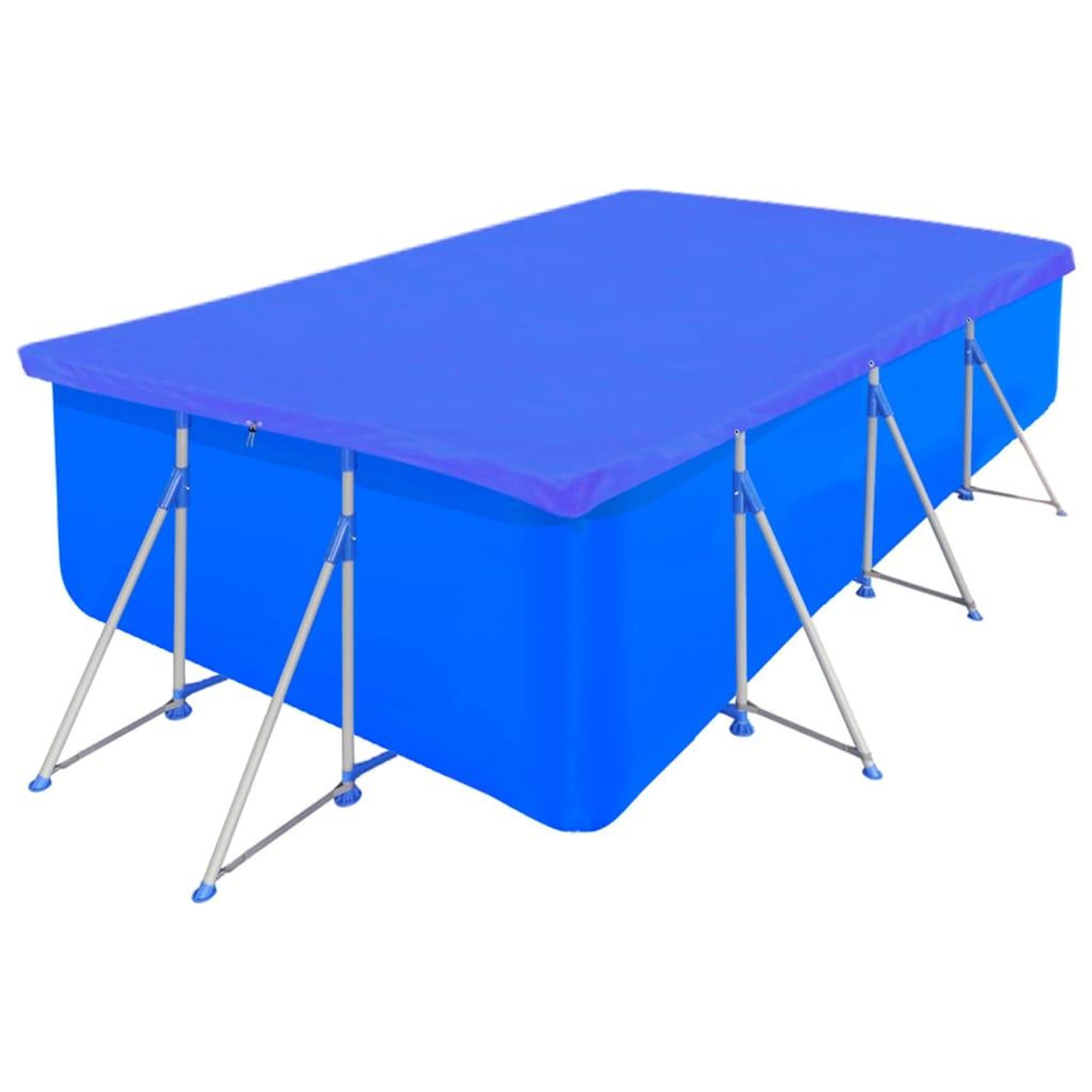 Voir la diapositive 2 : VIDAXL Couvertures de piscine 2 pcs PE Rectangulaire 90 g/m^2 394x207cm