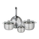 ELO Ensemble de 1 Poêle de cuisson 28 cm et 3 faitouts 16, 20 et 24 cm Elo Profi Brillant