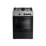 Beko Cuisinière gaz 73l 4 feux noir - FBG62031XCS
