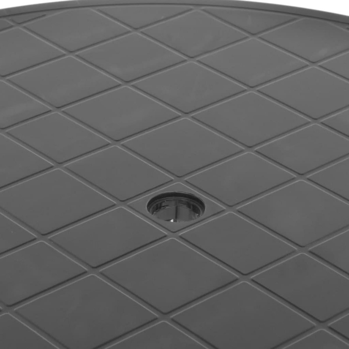 VIDAXL Table de jardin Anthracite 89 cm Plastique