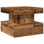 Voir la diapositive 3 : VIDAXL Table basse avec lumieres LED vieux bois 50x50x40 cm
