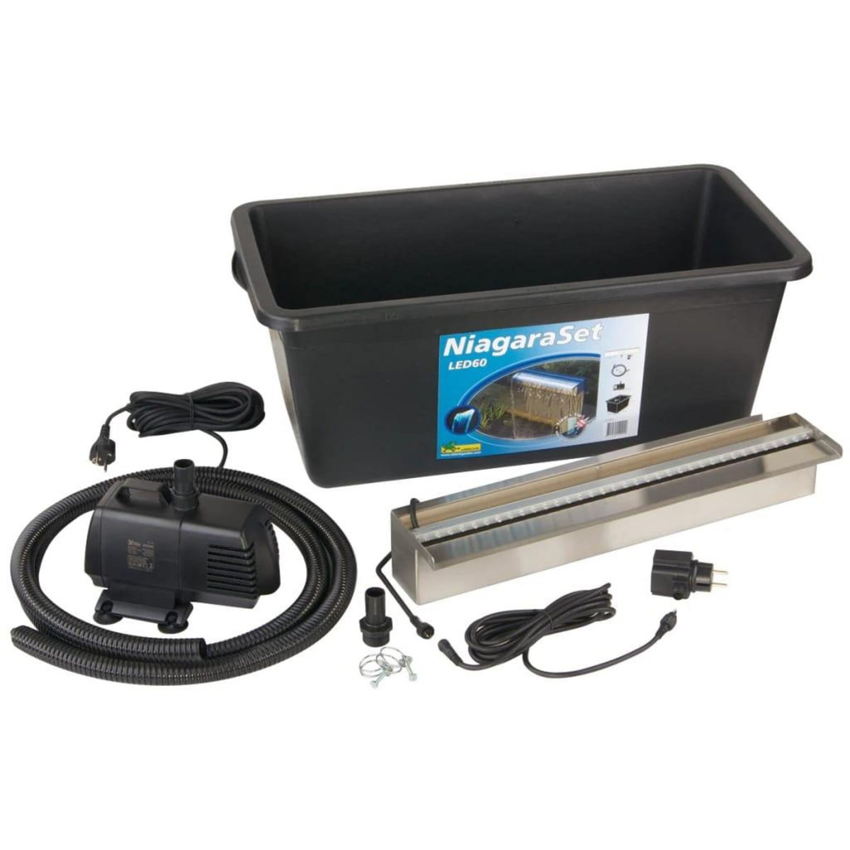 Ubbink Ubbink Ensemble de cascade Niagara 60 cm LED avec pompe