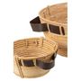 Voir la diapositive 4 : Paris Prix Lot de 3 Coupelles Déco  Anse  44cm Naturel