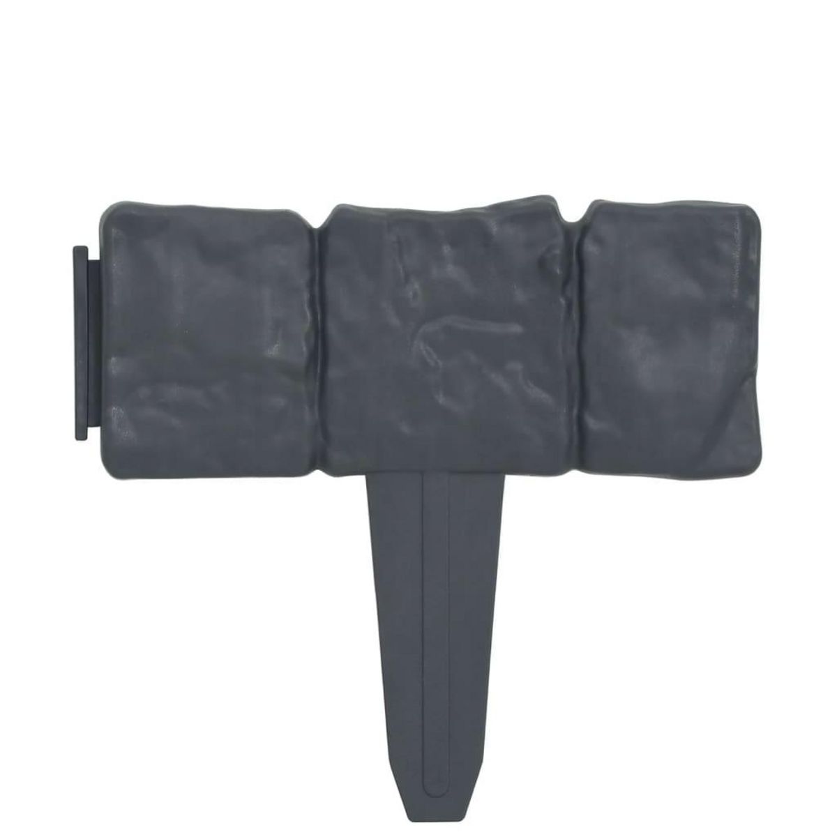 VIDAXL Cloture de jardin Aspect de pierre 41 pcs Plastique 10 m