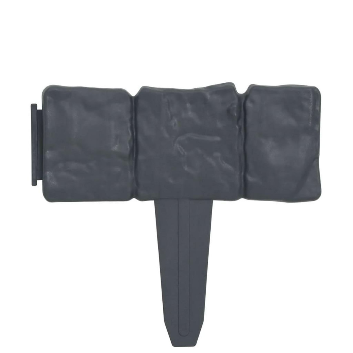 VIDAXL Cloture de jardin Aspect de pierre 41 pcs Plastique 10 m