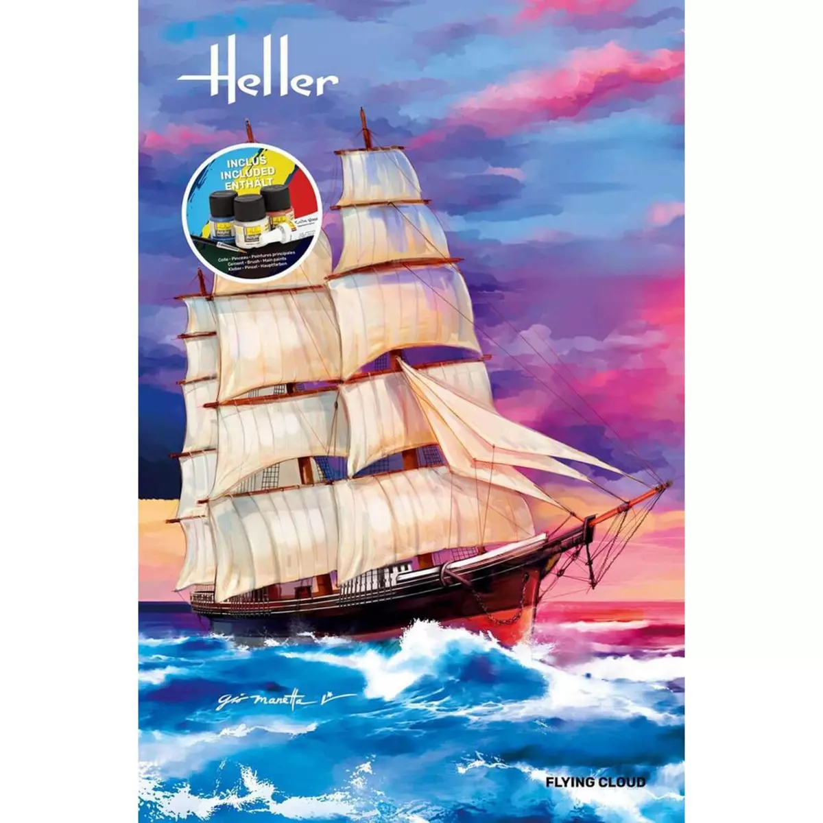 Heller Maquette bateau : Starter Kit : Flying Cloud