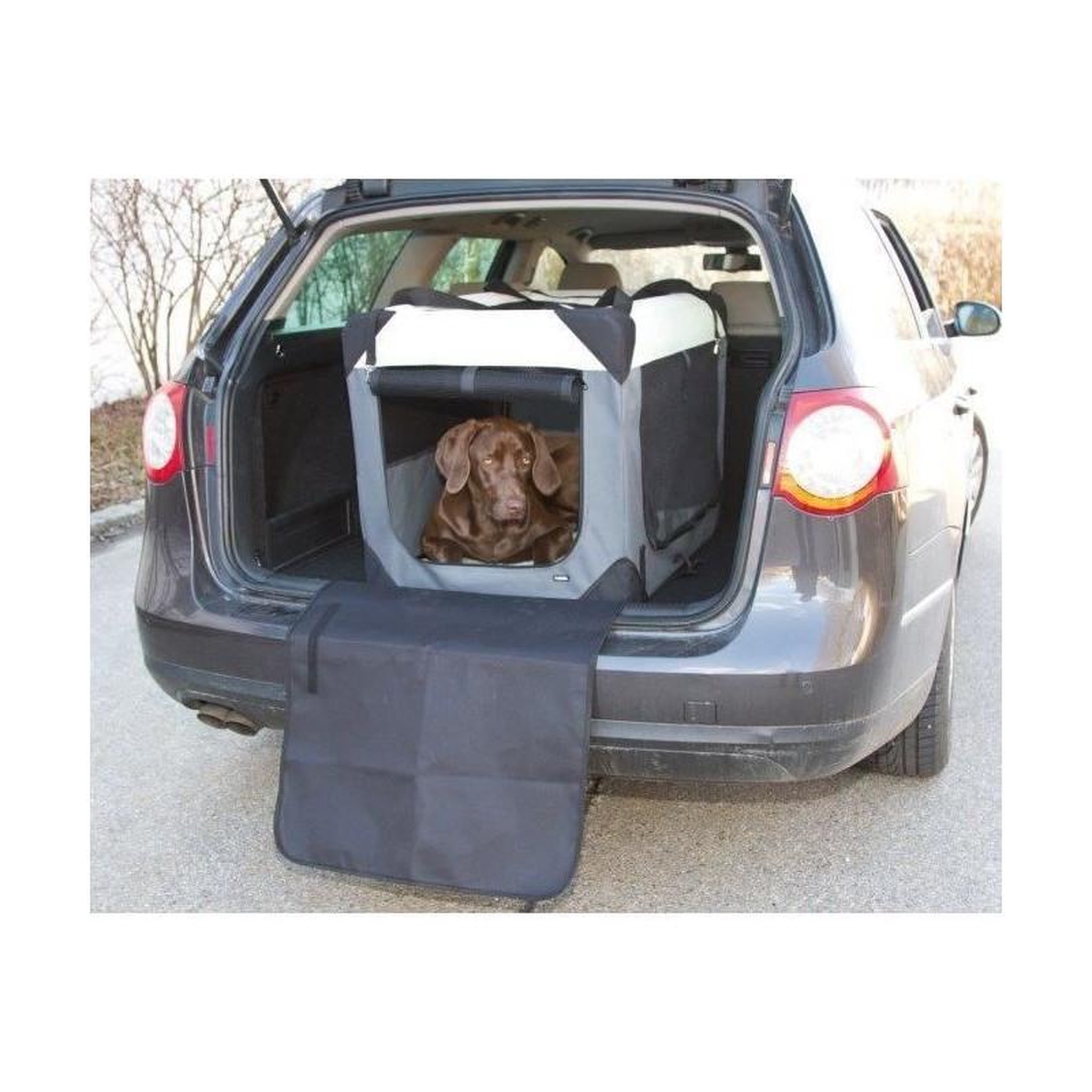 Voir la diapositive 4 : KERBL Box de transport - KERBL - Journey- 70 x 52 x 52 cm - Gris / Beige