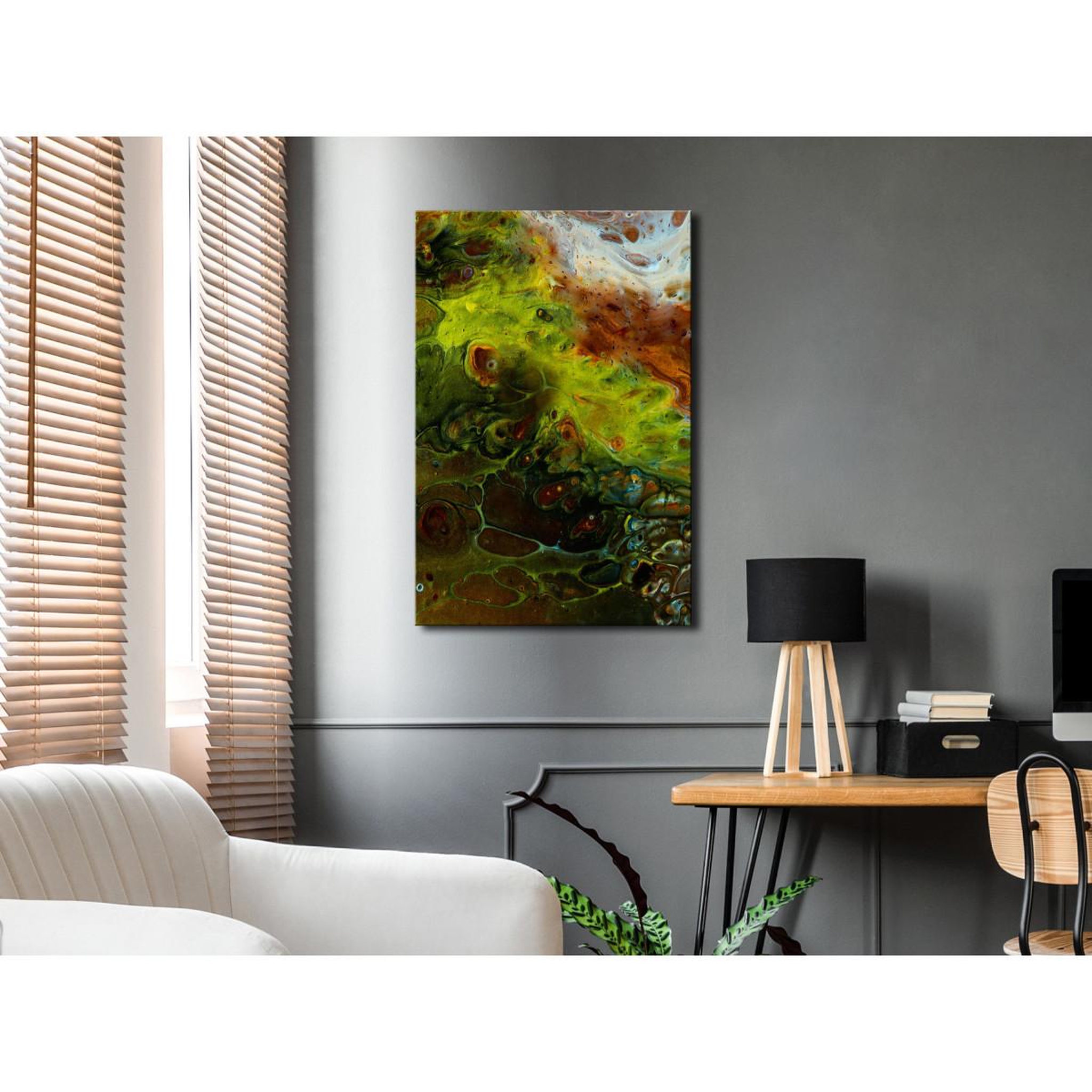 Voir la diapositive 2 : Paris Prix Tableau Imprimé  Green Elements