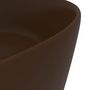 Voir la diapositive 5 : VIDAXL Lavabo rond de luxe Marron fonce mat 40x15 cm Ceramique