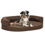 VIDAXL Matelas de lit ergonomique pour chien 75x53 cm Aspect de lin