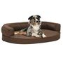 Voir la diapositive 1 : VIDAXL Matelas de lit ergonomique pour chien 75x53 cm Aspect de lin