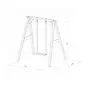 Axi House AXI Portique simple en bois 1 balançoire Gris Blanc 160x181x207cm